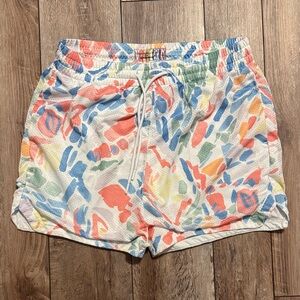 Abercrombie Colorful Abstract Men’s Athletic Shorts Size L